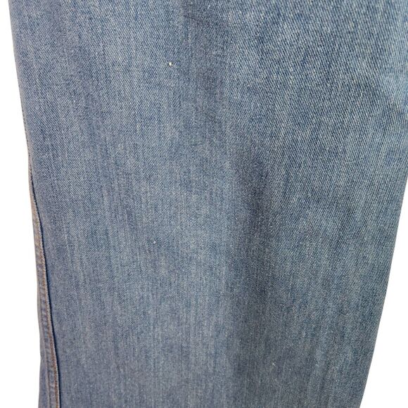Vintage L'AVION Jeans Womens 31 Long Medium Blue Cargo Flare Hong Kong 28"‎ - Picture 9 of 15